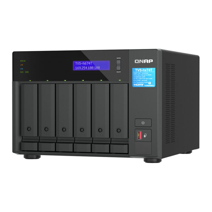 QNAP TVS-H674T-I5-32G NAS/storage server Tower Ethernet LAN Black i5-12400