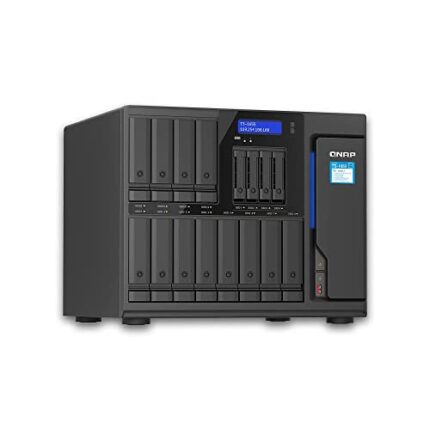 QNAP TS-1655 NAS Tower Intel Atom® C5125 8 GB DDR4 0 TB QNAP Turbo System Black