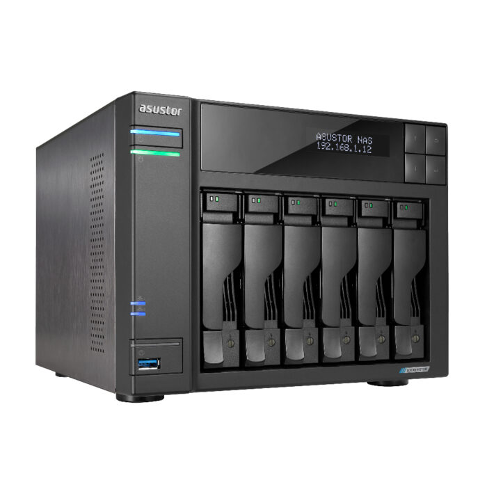 Asustor LOCKERSTOR 6 NAS Desktop Ethernet LAN Black N5105 - Image 1