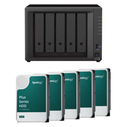DS1522+40TB-HAT3310 Synology DS1522+ 5-Bay 40TB NAS w/ 5x8TB HAT3310 Plus Hard Drive Bundle(DS1522+/40TB-HAT3310) - Image 1