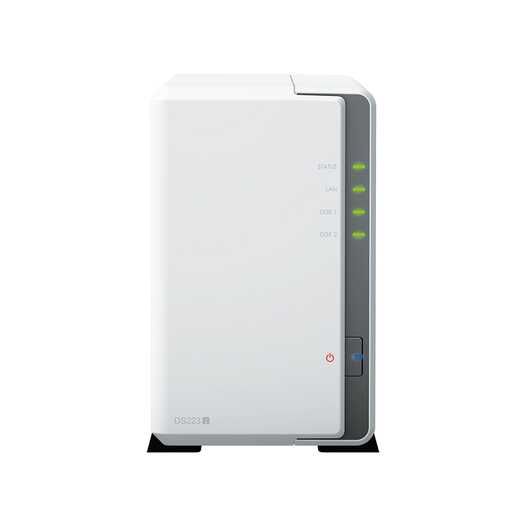 DS223J Synology DiskStation DS223J NAS/storage server Desktop Realtek RTD1619B 1 GB DDR4 DiskStation Manager White - Image 1
