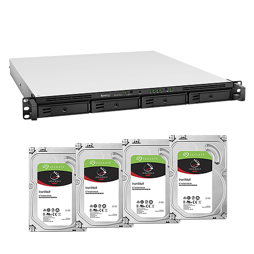 RS1619xs+16TB-SIW Synology RS1619xs+ 4-Bay 16TB NAS w/ 4x4TB IronWolf Hard Drive Bundle(RS1619xs+/16TB-SIW) - Image 1