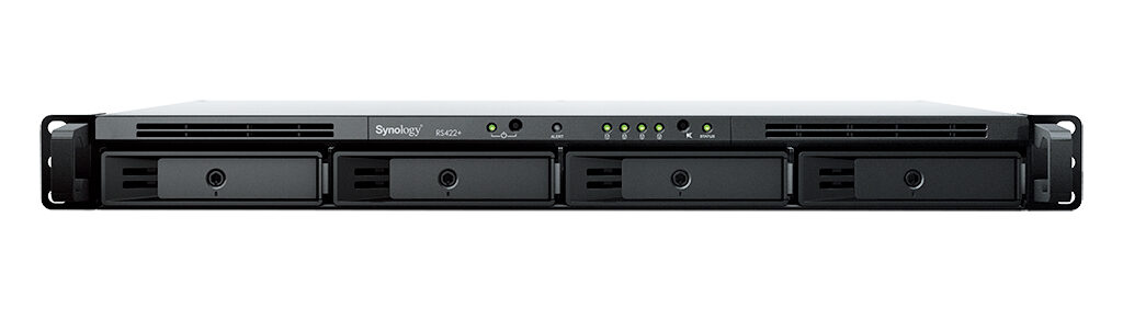 RS422+ Synology RackStation RS422+ NAS/storage server Rack (1U) Ethernet LAN Black R1600 (RS422+) - Image 1