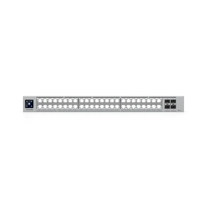 the-tech-geeks-Ubiquiti-ECS-48-PoE_2150W__front2 Enterprise-grade 48-port, Layer 3 Etherlighting™ PoE+++ switch with Stacking support and high-capacity 10 GbE RJ45 and 25G SFP28 connections for high availability system design. - Image 1