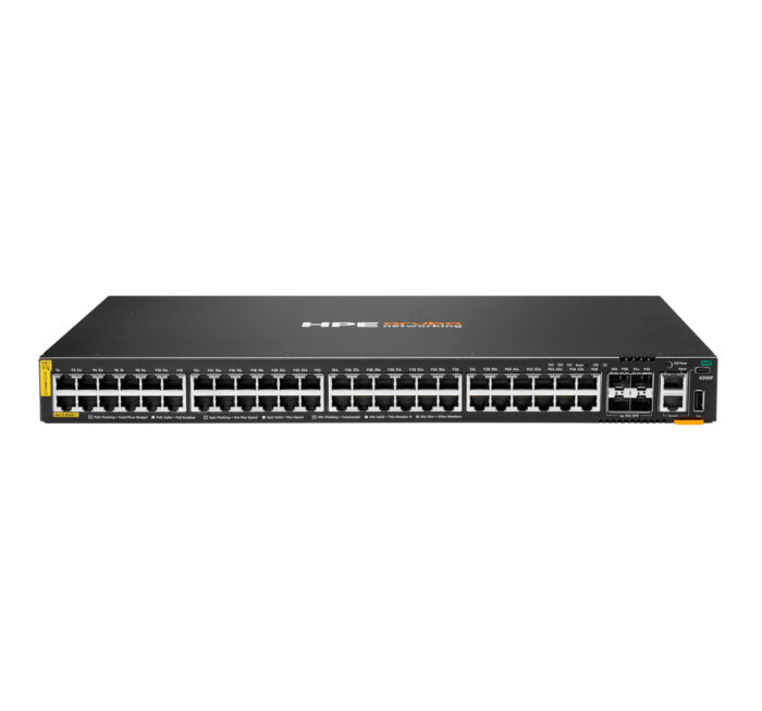 HPE Aruba Networking CX 6200F 48G Class4 PoE 4SFP+ 370W Managed L3 Gigabit Ethernet (10/100/1000) Power over Ethernet (PoE) 1U(JL727B) - Image 1