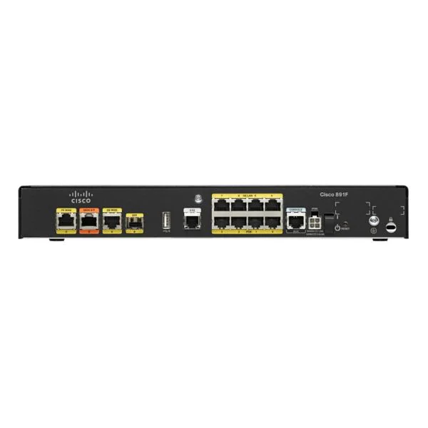 C891F-K9 Cisco C891F-K9 Ethernet Integrated Services Router V.92 and ISDN Backup, 8-Gigabit Ethernet Ports, 802.11n Access Point, - Image 1