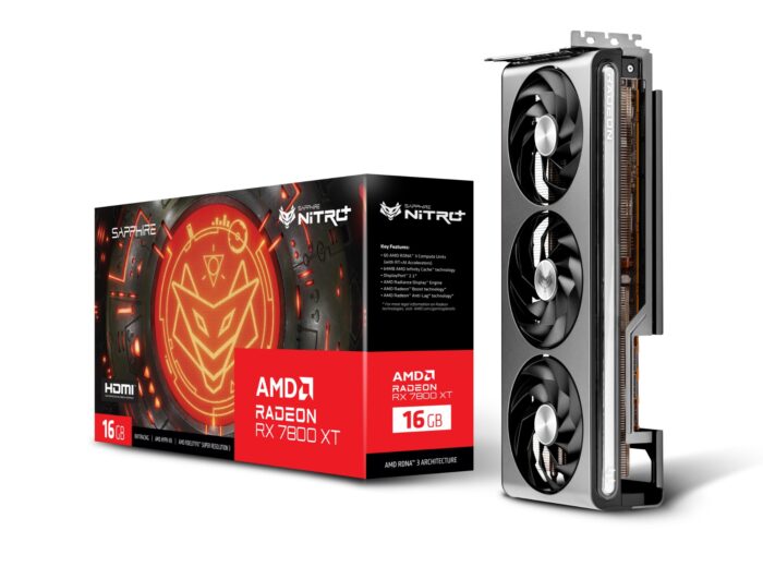 Sapphire NITRO+ 11330-01-20G graphics card AMD Radeon RX 7800 XT 16 GB GDDR6 - Image 1
