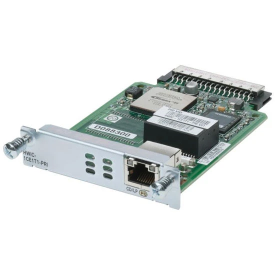 0013133_cisco-1-port-channelized-e1t1isdn-pri-high-performance-wan-interface-card-hwic-1ce1t1-pri_550 CISCO HWIC-1CE1T1-PRI 1 port channelized T1/E1 and PRI HWIC - Image 1