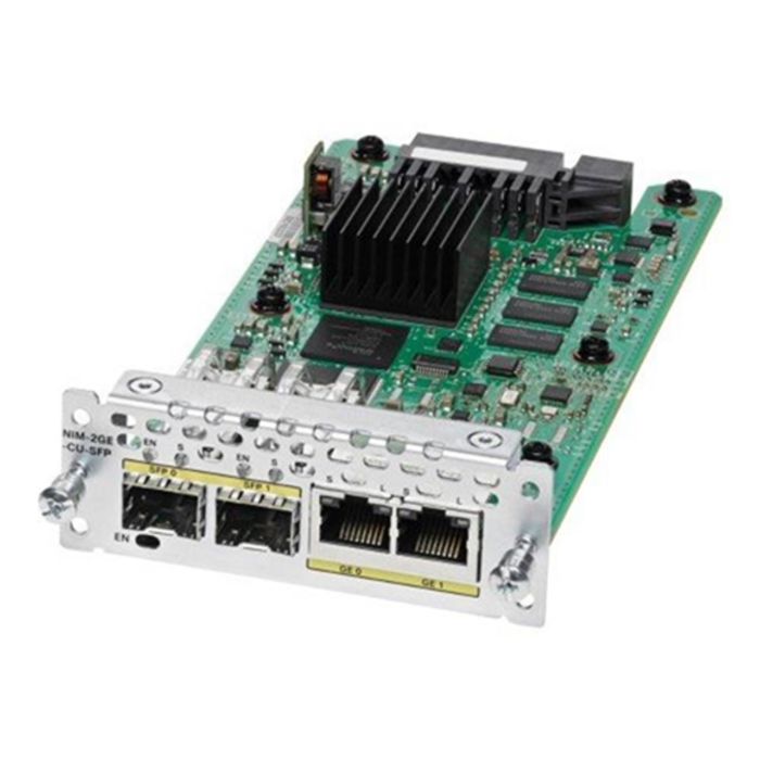 11314927__57621 Cisco NIM-2GE-CU-SFP network Gigabit Ethernet switch module - Image 1