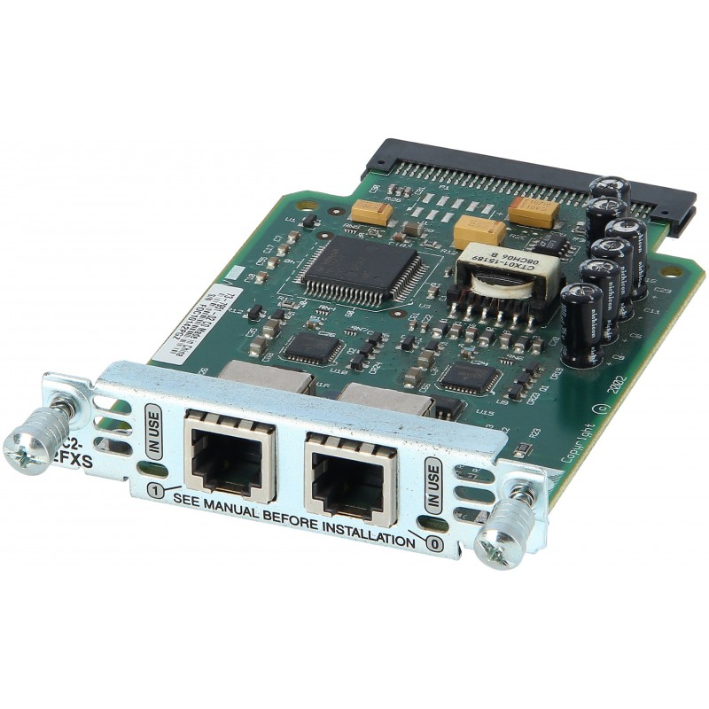 VIC2-2FXS-1-800x800 Cisco VIC2-2FXS 2-Port FXS Voice Interface Card - Image 1