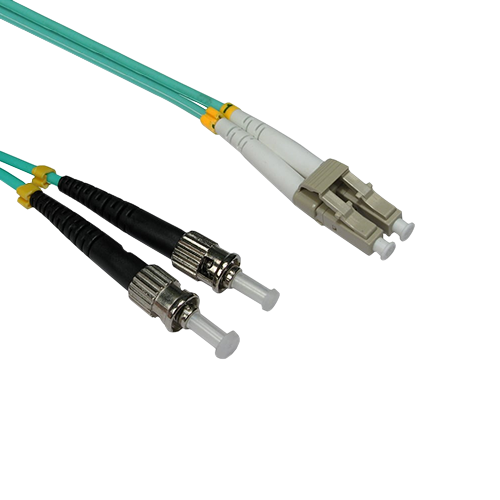 fb3m-lcst-img1 EssCable LC - ST 1m Multimode Duplex LSZH Fibre (FB3M-LCST-010D) - Image 1