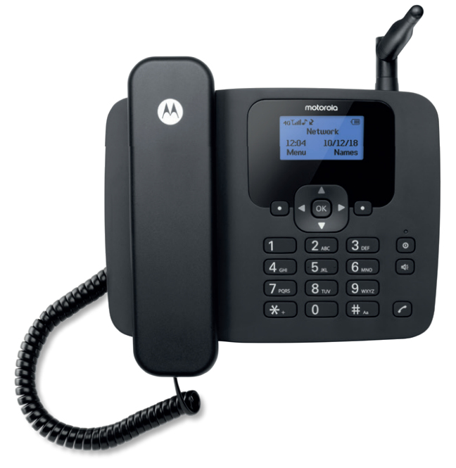 4ce8fc4e0f3f56d1c5bd8c0083479a9f9317d125 Motorola FW410 Analog telephone Caller ID Black (107FW410L) - Image 1