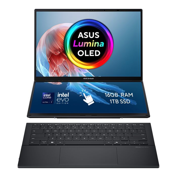ASUS Zenbook Duo UX8406CA-QL135W Intel Core Ultra 7 16 GB/1 TB SSD 14" Laptop - Image 1