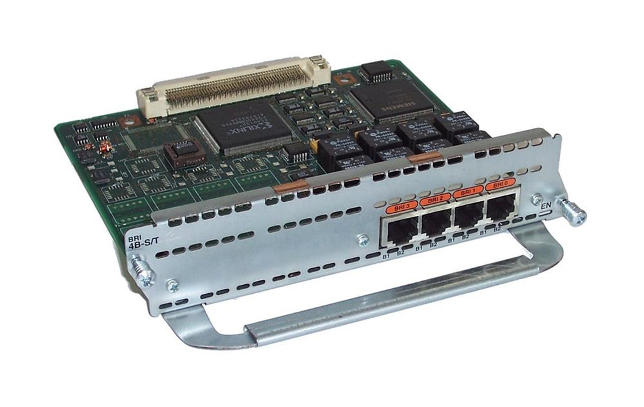 NM-4B-S-T-lg__69503 CISCO NM-4B-S/T 4-Port ISDN-BRI Network Module - Image 1