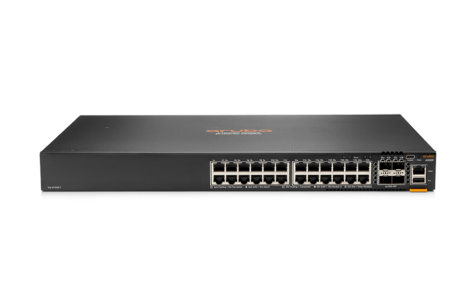 JL668A HPE Aruba JL668A CX 6300F 24-Port 1G PoE+ Switch
