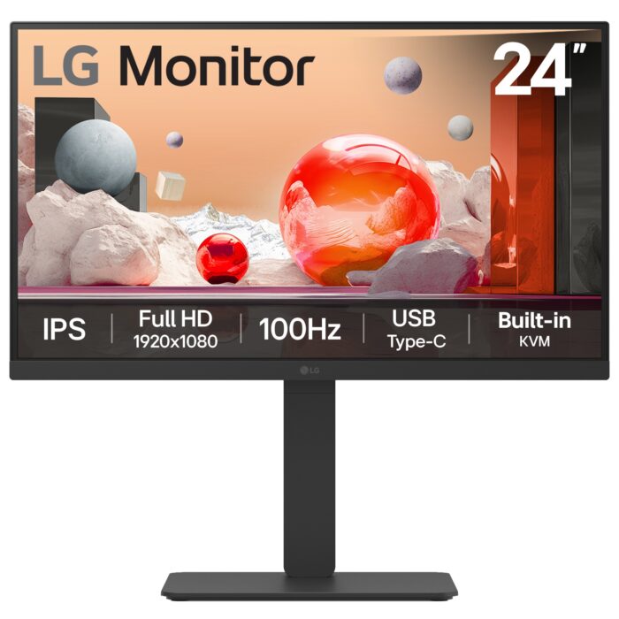 24BA650-B.AEK LG 24BA650-B computer monitor 60.5 cm (23.8") 1920 x 1080 pixels Full HD LED Black (24BA650-B.AEK) - Image 1