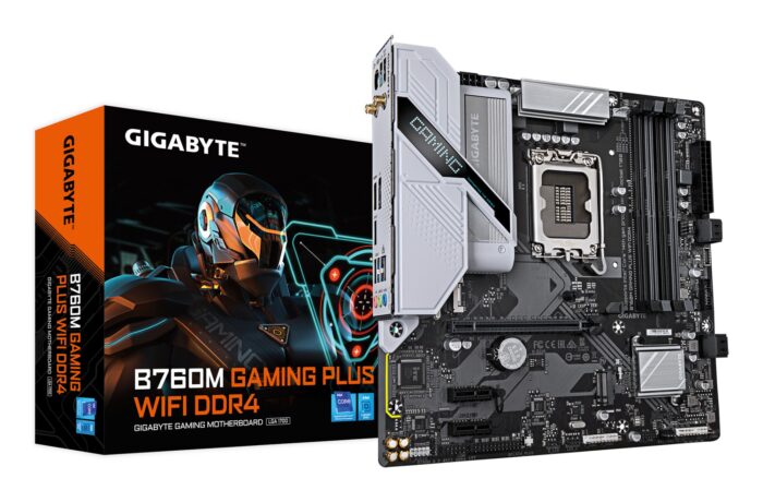 Motherboard GIGABYTE B760M GAMING PLUS WIFI 4 DDR4 Micro ATX LGA1700 1GbE ( B760M G P WIFI DDR4) - Image 1