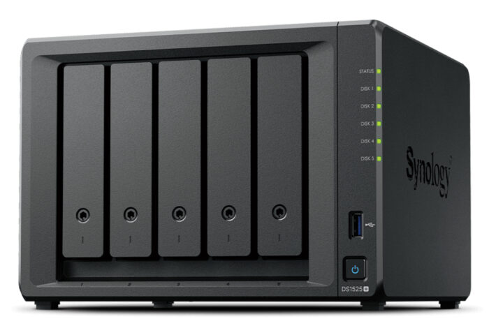 Synology DiskStation DS1525+ NAS/storage server Ryzen Embedded V1500B 8 GB/0 TB Black - Image 1