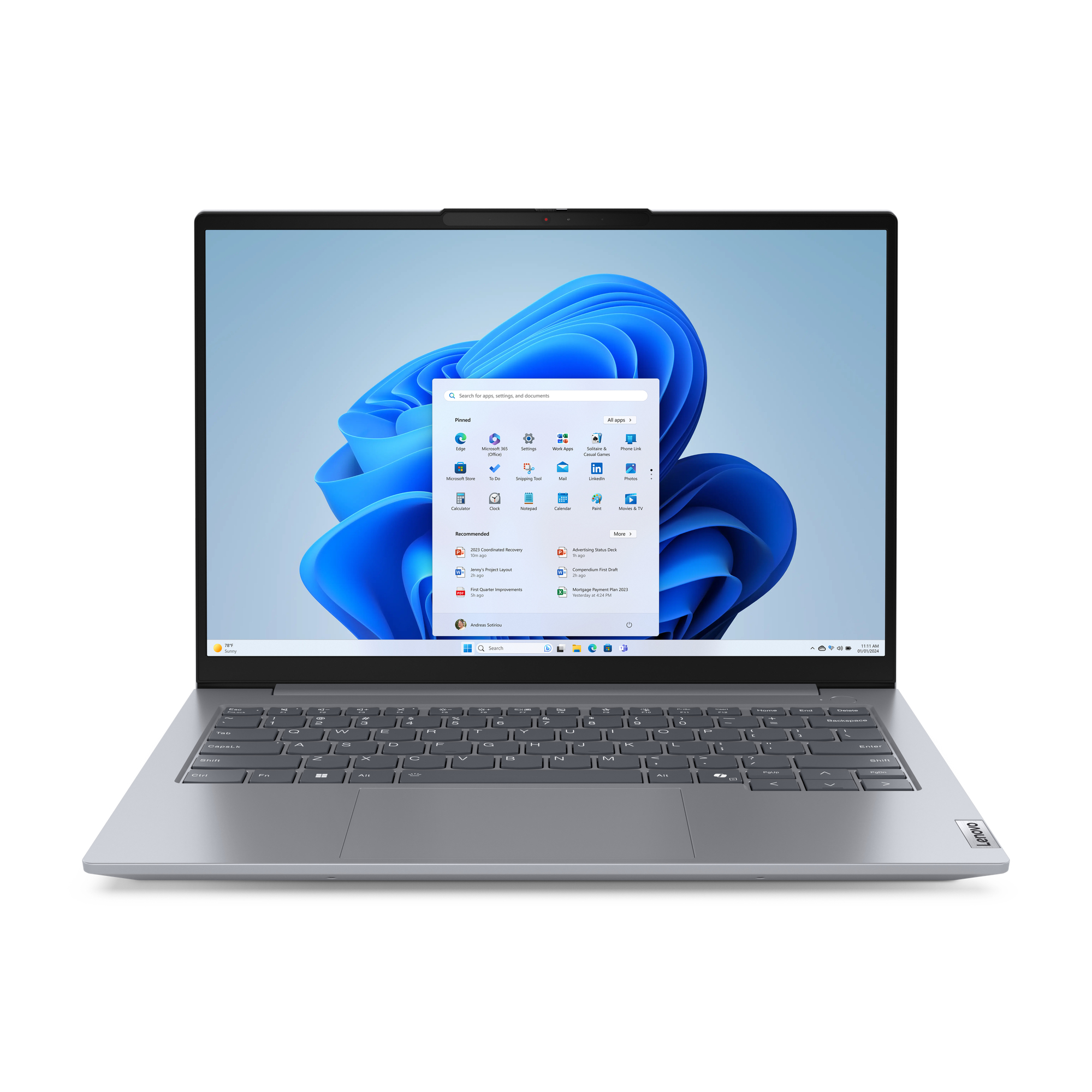 21MV00HAUK Lenovo ThinkBook 14 G7 ARP AMD Ryzen 5 WUXGA 8 GB/ 256 GB SSD 14" Laptop (21MV00HAUK) - Image 1