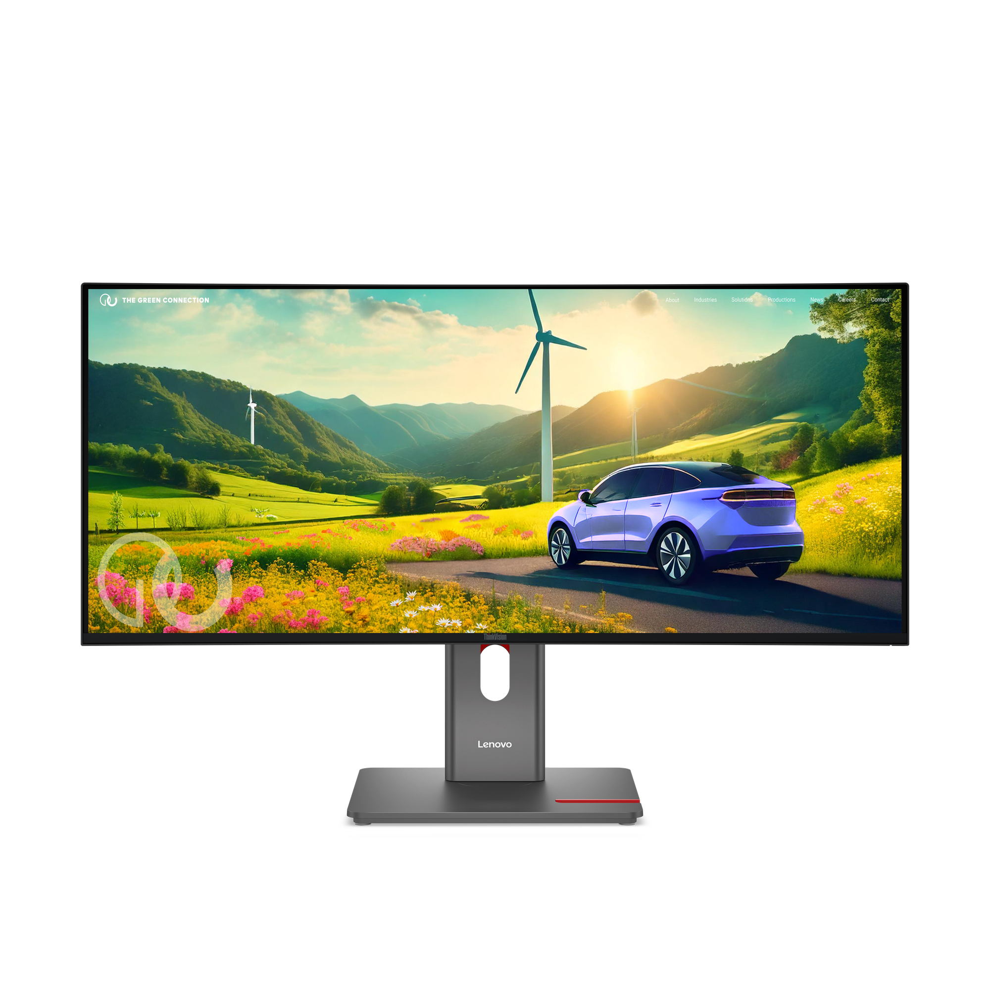 64ADGAT1UK Lenovo ThinkVision P34WD-40 Monitor (64ADGAT1UK) - Image 1